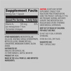 Amazon Elements Vitamin K₂, 100 mcg, Vegan, Made from Chickpea, 65 Capsules