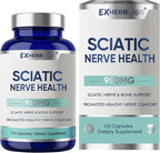 Sciatic Nerve Support Supplement, (120 Capsules) Advanced Formula with Alpha-Lipoic Acid and Vitamin B Complex, Supporting Mobility and Sciatic Nerve Health, Vegan