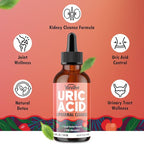 Liposomal Uric Acid Drops, Tart Cherry Supplement with Celery Seed & Boswellia Extract – Muscle, Detox, Joint and Kidney, Uric Acid Cleanse Liquid Supplement– 4 FL OZ (2 Bottle)
