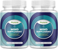 Nootropic Brain Supplement for Memory and Focus Enhancement - Vitamins for Brain, Mental Health & Clarity - Cognitive Health Complex for Mind's Vitality & Mental Alert - 60 Count - 2 Pack