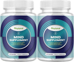 Nootropic Brain Supplement for Memory and Focus Enhancement - Vitamins for Brain, Mental Health & Clarity - Cognitive Health Complex for Mind's Vitality & Mental Alert - 60 Count - 2 Pack