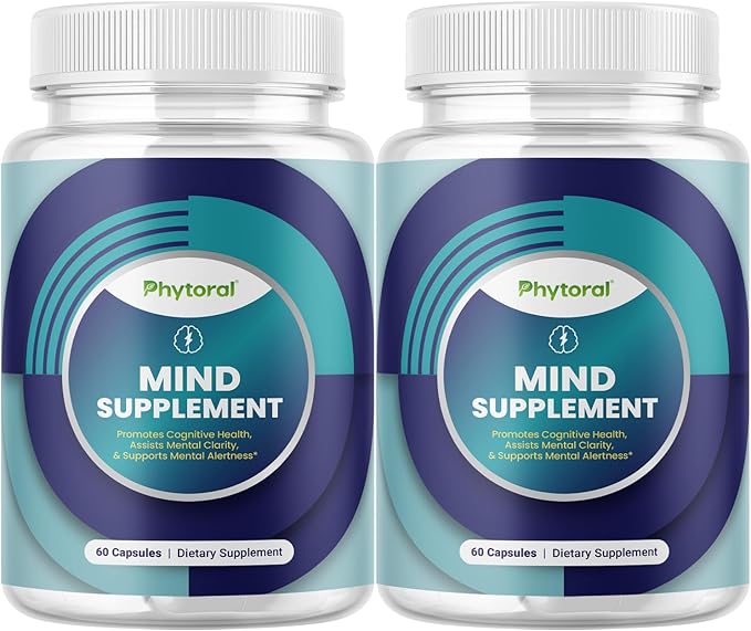 Nootropic Brain Supplement for Memory and Focus Enhancement - Vitamins for Brain, Mental Health & Clarity - Cognitive Health Complex for Mind's Vitality & Mental Alert - 60 Count - 2 Pack