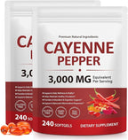 Premium Pepper Capsules with Turmeric Curcumin & Beet Root Extract 2pcs | Supports Cardiovascular Health, Blood Circulation | Potent Capsaicin Supplement, Easy-to-Swallow Softgels (480 Count)