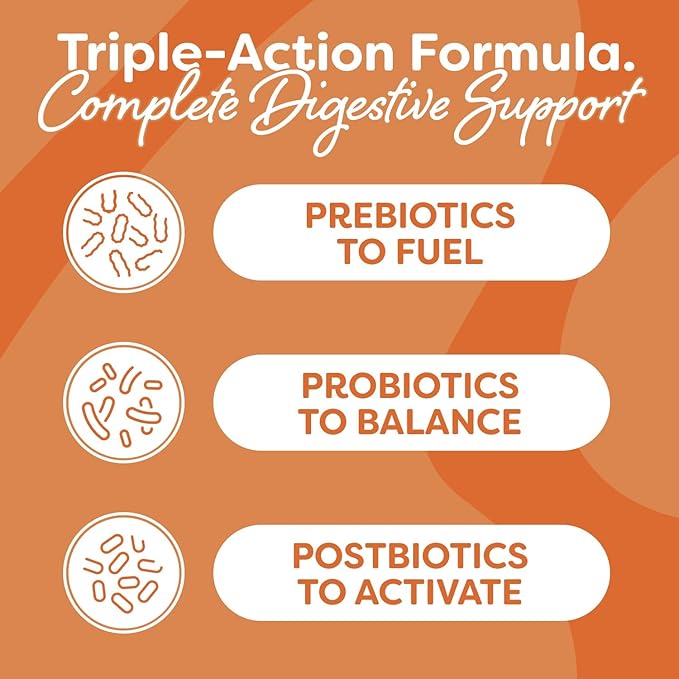 Probulin Total Care Probiotic Supplement, Daily Gut, Digestive, and Immune Health Probiotics Capsules for Men and Women, 20 Billion CFU, Vegan, 60 Count Bottle