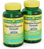 Digestive Enzymes – 60 Vegetarian Capsules, Enzimas Digestivas with Probiotics and Prebiotics, Enzymes for Digestion, Daily Digestive Health Supplement (Pack of 2)