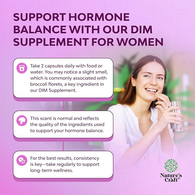 Potent DIM Supplement for Women - Hormone Balance for Women with DIM and Black Pepper Menopause Support and PMS Relief - Menopause Supplements Extra Strength 300mg per Serving - 120 Count