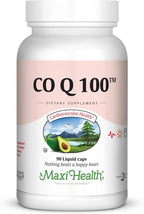 Maxi Health COQ10 100mg Capsules – 100mg Coenzyme Q10 for Heart & Energy Support – Kosher Certified CO Q 10 Supplement – Non-GMO and Gluten-Free Heart Health Supplements - 90 Liquid Capsules