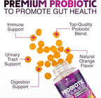 Probiotics for Digestive Health Gummies - 6 Unique Strains for Daily Immune Support & Gut Health, Supports Constipation, Gas & Bloating - Best Probiotic Supplement Gummy for Women & Men - 60 Gummies