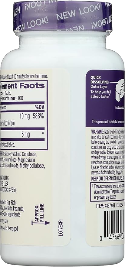 Melatonin 5mg Time Release, 0.32 lb