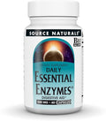 Source Naturals Essential Enzymes, Bio-Aligned Multiple Enzyme Supplement Herbal Defense for Digestion, Gas, Constipation & Bloating Relief - Supports A Strong Immune System* - 500mg - 60 Capsules