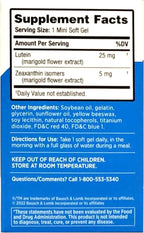 Bausch + Lomb Ocuvite Blue Light Eye Health – Mini Soft Gels with 25 mg Lutein + 5 mg Zeaxanthin – Eye Defense for Screen Time, Gamers, & Digital Device Users, 30 ct (Pack of 4)