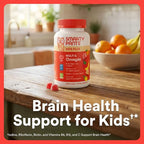 SmartyPants Kids Multivitamin Gummies, Omega 3 (DHA/EPA), Vitamins D3, C, B12, B6, Vitamin A, K & Zinc, Gluten Free, Three Fruit Flavors, 80 Count (40 Day Supply)