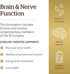 Solgar Choline/Inositol 500 mg/500 mg, 100 Vegetable Capsules - Energy Metabolism, Liver Health, Essential for Brain & Nerve Function - Non-GMO, Vegan, Gluten Free, Dairy Free, Kosher - 50 Servings