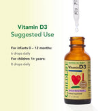 CHILDLIFE Essentials Vitamin D3 Drops for Kids, Children, & Toddlers - Liquid Vitamin D Drops, 500 IU per Drop, Immune & Bone Health Support, Natural Berry - 1 Fl Oz (Pack of 2)