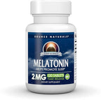 Source Naturals Melatonin, Helps Promote Sleep* - 2 mg - 120 Time Release Tablets