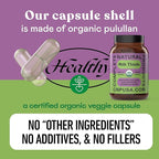 Complete Natural Products Pure Organic Milk Thistle Capsules - 500 mg Silymarin Powder 100 Pills