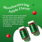 BeLive Fiber Gummies - Sugar Free Prebiotic Digestive Health and Regularity Supplement - Chicory Root & Inulin - for Adults and Kids - Apple Flavor - 60 Count