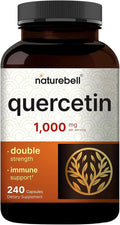 NatureBell Quercetin 1,000mg - 240 Capsules - Ultra Strength Supplement for Healthy Immune Support* - Quercetin Dihydrate from Sophora Japonica - Bioavailable Form