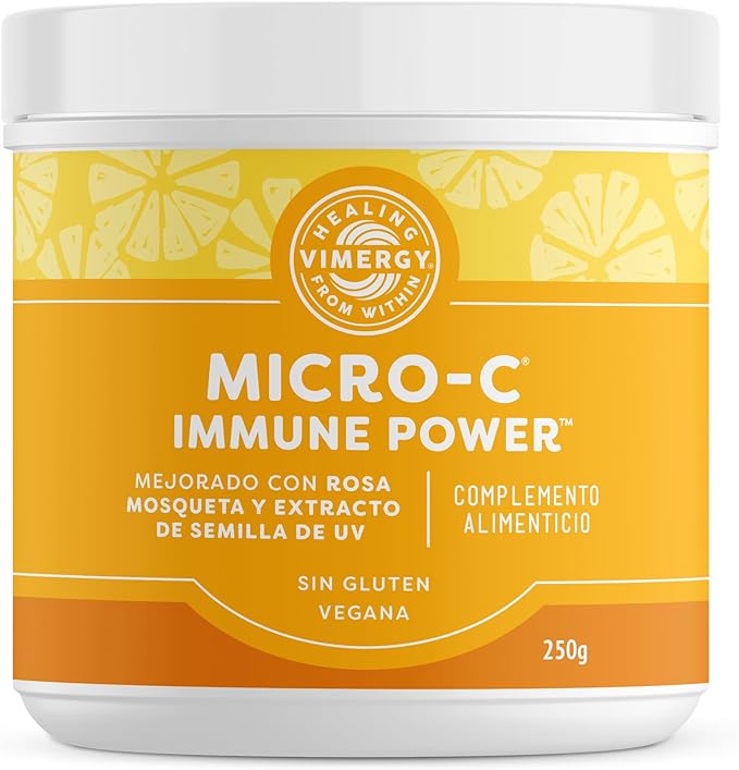 Vimergy Micro-C Immune Power TM *- 250g– 69 Servings – 2000mg/serving – Gentle Form – Antioxidant Phytonutrients – Immune & Nerve Support – Benefits Bone & Cartilage – Gluten-Free – Kosher – Vegan
