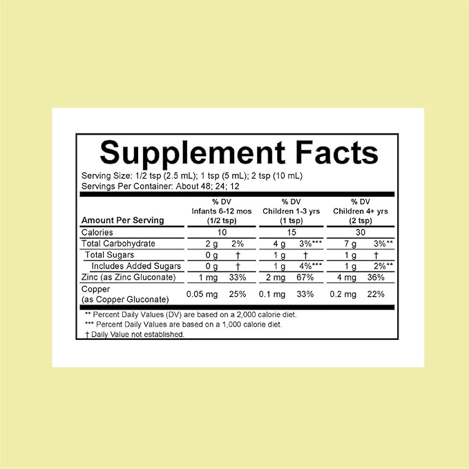 CHILDLIFE ESSENTIALS Liquid Zinc Plus for Kids & Toddler - Liquid Supplement Drops, Zinc Gluconate & Copper for Immune Support - Mango Strawberry, 4 Fl Oz (Pack of 1)