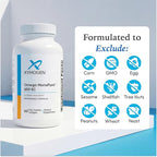 XYMOGEN Omega MonoPure 650 EC - Heart & Brain Support - DHA & EPA Omega-3 Fish Oil - Monoglyceride High Absorption Softgels - Enteric Coated - 60 Softgels