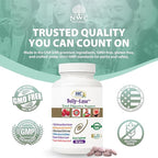 NWC Naturals Belly-Ease Healthy Digestive Enzymes Plus Prebiotics & Probiotics, Essential Enzymes, Vegetarian, Better Digestion, Full Spectrum Digestive Solution - 180 Count Chewable Tablets