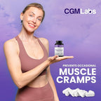 CGM Labs Magnesium Glycinate with Vitamin B6, 240mg Elemental Magnesium & 25mg B6, High Absorption for Sleep Support, Calm & Muscle Relaxation, Gentle on Stomach, Non-GMO, Gluten Free, 120 Capsules