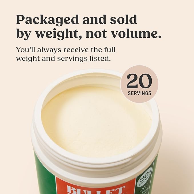 Bulletproof Unflavored Collagen Peptides Powder, 14.3 Ounces, Grass-Fed Collagen Protein for Skin, Bone and Joint Support, Pasture Raised, No Added Hormones