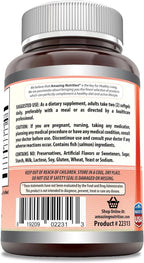 Amazing Omega Wild Alaskan Salmon Oil 2000mg Per Serving Softgels Supplement (360)