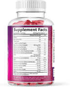 Hair Vitamins Gummies with Biotin 5000 mcg per Serving - Hair Growth Support with Vitamins E & C for Thicker, Stronger & Beautiful Hair - Hair Skin and Nails Vitamin, Gluten Free - 60 Gummies