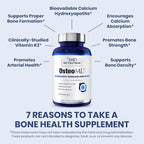 1MD Nutrition OsteoMD for Comprehensive Support - Supplement for Women and Men - Promote Density w/Vitamin D - Hydroxyapatite w/Vitamin D3 & K2-90 Capsules