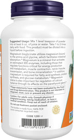 NOW Foods Supplements,Magnesium Bisglycinate Powder,Enzyme Function*,Nervous System Support*,8-Ounce,(Pack of 2)