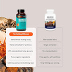 FreshCap Mushrooms Ultimate Mushroom Supplement 12,000mg - Nootropic Mushroom Complex Capsules, Organic Mushrooms Supplement, Nootropic Brain Supplements for Memory and Focus Ayurveda (60 Capsules)