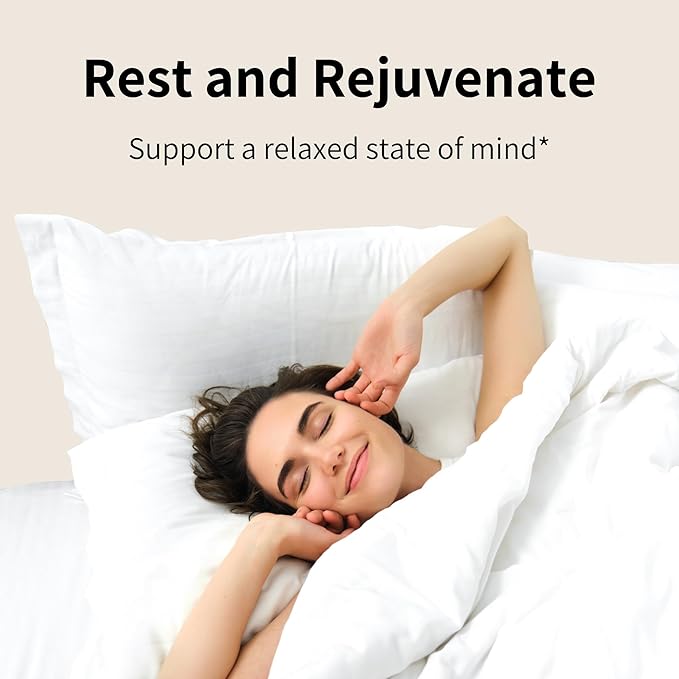 Nourished Natural Health Calm + Sleep – Relaxation & Melatonin-Free Sleep Supplement for Women, Cortisol Support with Ashwagandha, L-Theanine, Magnesium & Valerian Root–Vegan & Non-GMO – 360 Capsules