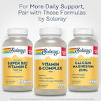 SOLARAY Vitamin B Complex 100mg - Cellular Energy, Nerve and Heart Health Support - Supplies All 8 B Complex Vitamins - Vitamin B12, B1, B2, B3, B6, Niacin, Folic Acid and Biotin - Vegan, 275 Servings