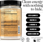 NAKED Citrus Energy - Citrus Flavored Clean Pre Workout Supplement for Men and Women, NSF Certified, Vegan Friendly, No Added Sweeteners, Colors Or Flavors - 30 Servings