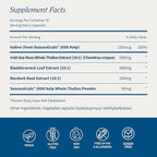 Snap Supplements Irish Sea Moss with Bladderwrack, Burdock Root & Iodine – Natural Sea Moss Supplement to Support Gut Health, Energy & Healthy-Looking Skin, 60 Vegan Capsules (1 Month Supply)
