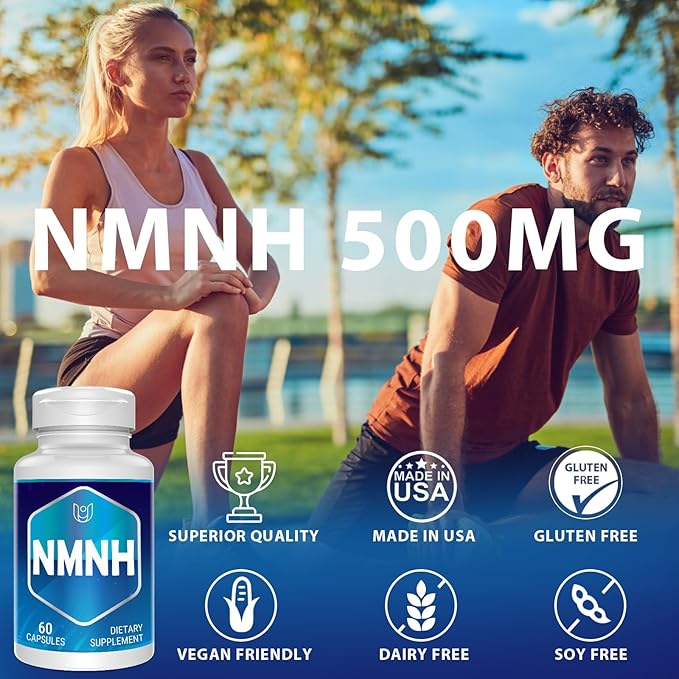 NMNH (Dihydronicotinamide Mononucleotide), NAD Supplement for NAD+ Levels as We Age (May Be More Effective Than Nicotinamide Riboside), NMNH Supplement - 540 Capsules (540 Servings)