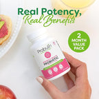 Probulin Womens Probiotic - Vaginal, UT, Gut & Immune Health with Lactobacillus Reuteri - 20 Billion CFU, 12 Probiotic Strains & Prebiotics - 60 Vegan, Gluten Free Capsules for Whole-Body Wellness