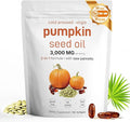 Pumpkin Seed Oil with Saw Palmetto - Cold-Pressed Softgels for Hair Growth & Prostate Support - Organic Supplement for Men & Women, Non-GMO, 150 Softgels