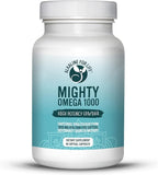 Alkaline for Life Mighty Omega 1000 Omega 3 Fish Oil Softgels, 1000 mg EPA DHA per Softgel, Preferred Triglyceride Form, South Pacific Anchovy Sourced, Professional-Grade, 90 Count