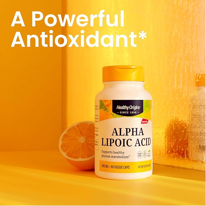 Healthy Origins Alpha Lipoic Acid, 300 mg - Alpha Lipoic Acid Supplement - Antioxidant Support - Gluten-Free Supplement - 150 Veggie Capsules