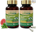 Eye Vitamin and Mineral Supplement Vision Support, 90 Capsules with Lutein and Zeaxanthin Vitamin C E Zinc Copper, Eye Health Supplements for Adults, 2 PCS