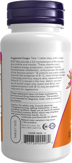 NOW Foods Supplements, Vitamin B-50 mg, Energy Production*, Nervous System Health*, 100 Tablets