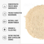 Organic Lion’s Mane Mushroom Powder Fruiting Body Superfood Freeze-Dried Unflavored Natural Polysaccharides for Smoothies Coffee Supports Brain Focus Energy Vegan Gluten-Free Non-GMO, 9 oz (255g)