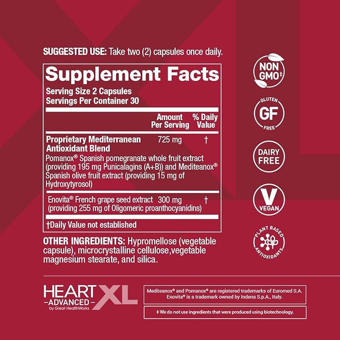 OmegaXL 60 & HeartXL Advanced Love Two Move Combo, for - Natural Joint & Muscle Support*, and HeartXL Advanced Supporting Blood Pressure, Cholesterol and Circulatory Health One Month Supply