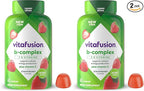 Vitafusion B-Complex Gummy Dietary Supplements, with 5 B Vitamins to Support Cellular Energy Production (1), Plus Vitamin C, Strawberry Flavor, 60 Count (Pack of 2)