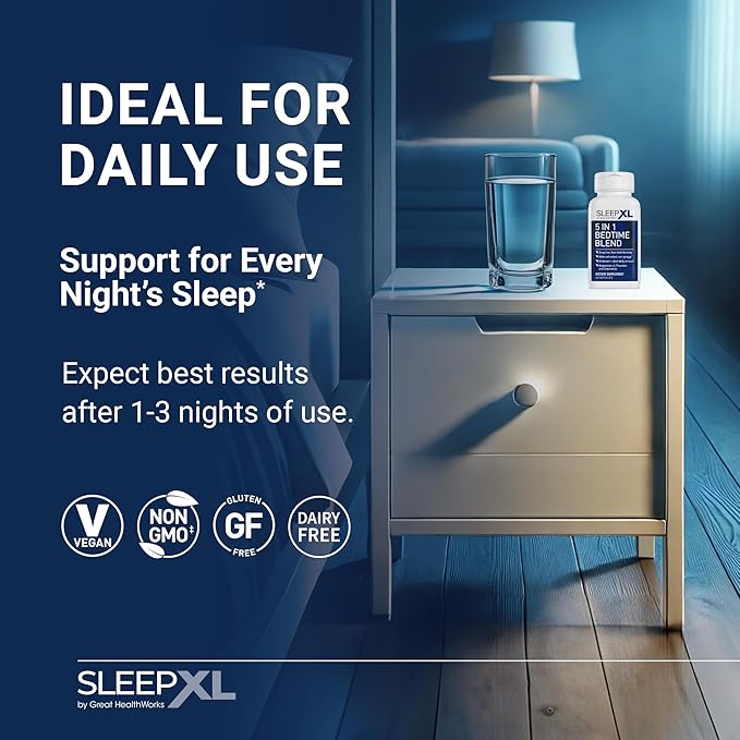 OmegaXL Joint Relief Supplement - Natural Muscle Support, 60 Softgels (2 Pack) & SleepXL immediate-Release melatonin, L-Theanine (Calming), Chamomile, Magnesium & B6 (60 Vegan Capsules)