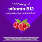 Vitafusion Vitamin B12 Gummy Vitamins for Energy Metabolism Support,Raspberry Flavored,America’s Number 1 Gummy Vitamin Brand,70 Day Supply,140 Count (Pack of 2)
