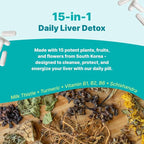 The Plug Liver Cleanse Detox & Repair Milk Thistle (Silymarin), Turmeric, Dandelion Root & Vitamin B– Herbal Capsules for Liver, Digestive & Immune Support – Non-GMO, Gluten-Free, Kosher – 60 Capsules